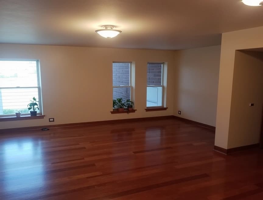 HomestagingKIEin Bild von einem Wohnzimmer, das mit verschiedenen Stilen eingerichtet wurde