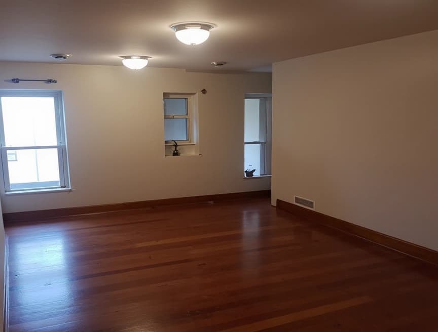 HomestagingKIEin Bild einer virtuell eingerichteten Wohnung mit dem FLUX.1-Modell gestaltet