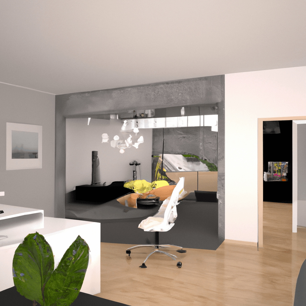 HomestagingKIEin Bild einer virtuell eingerichteten Wohnung mit KI-generierten Möbeln