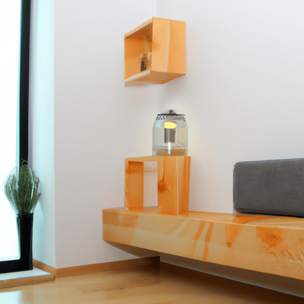 HomestagingKIEine Wohnzimmerecke, die mit KI-generierten Möbeln in ein modernes und stilvolles Design verwandelt wurde