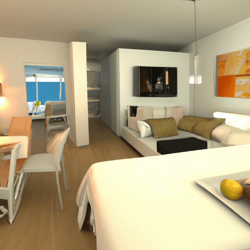 HomestagingKIEin Bild von einer virtuell eingerichteten Wohnung dank KI
