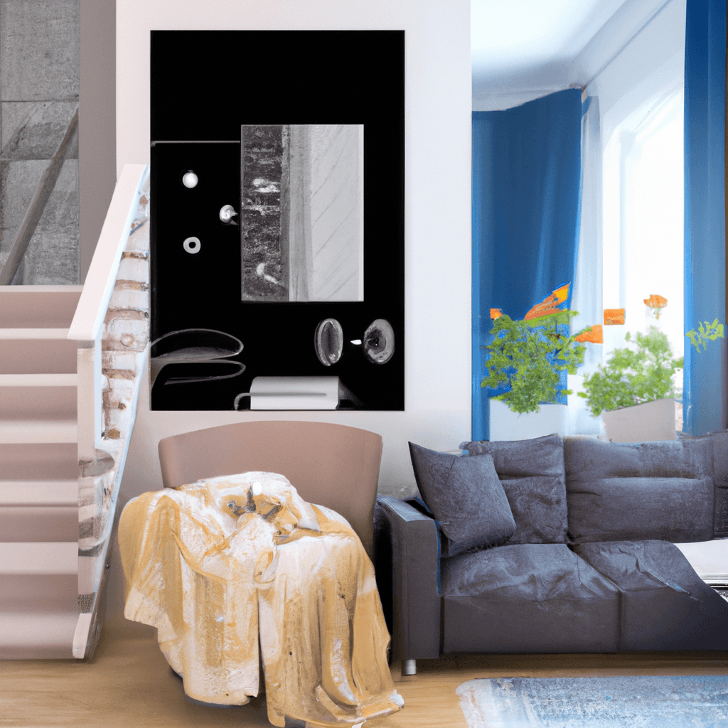 HomestagingKIBild von einer digital eingerichteten Wohnung durch Künstliche Intelligence