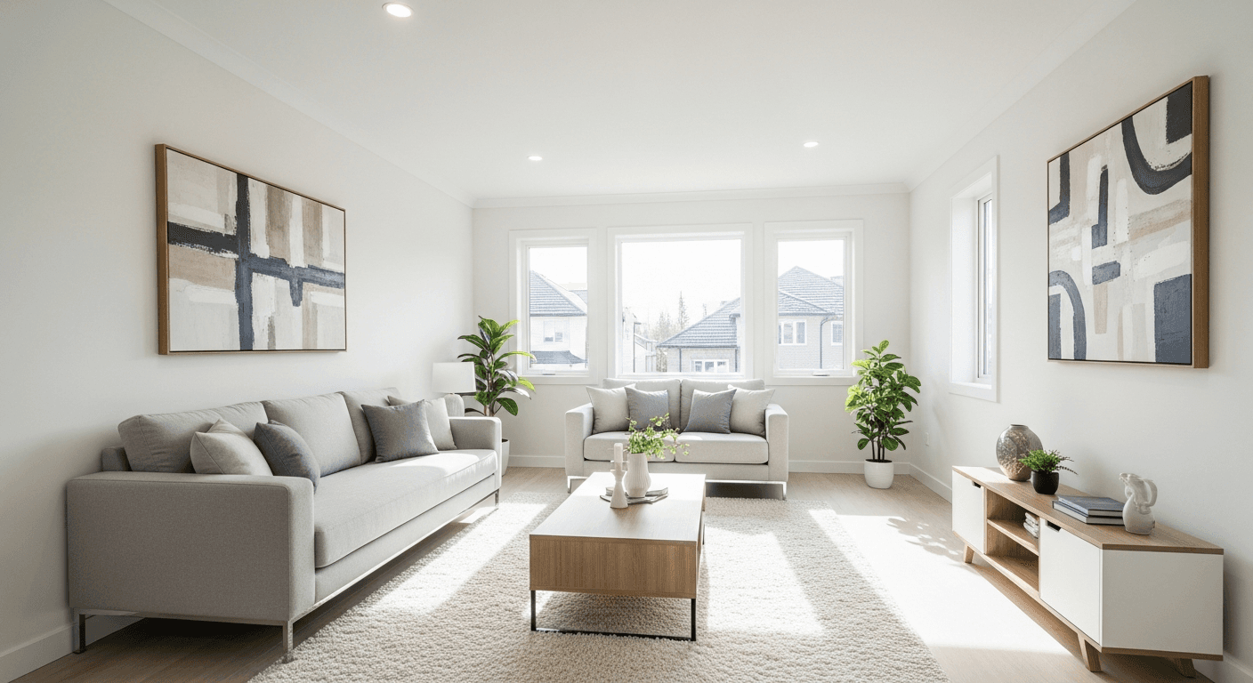 Eine moderne, gestagte Immobilie in einer Erbengemeinschaft, bereit zum Verkauf ohne Chaos