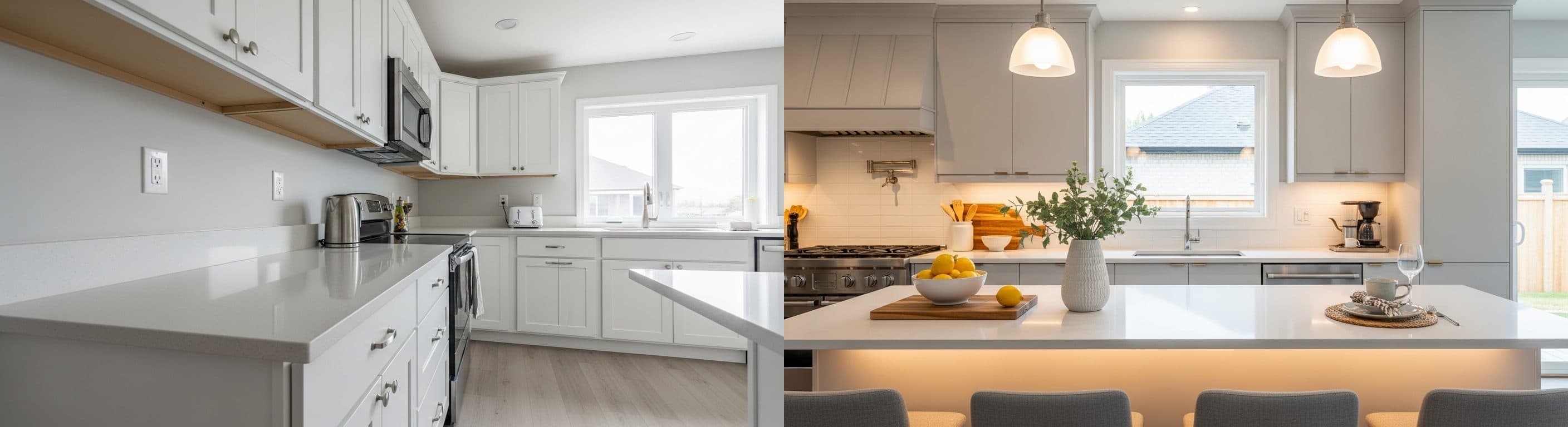 Küche: Vorher vs. Nachher (Virtual Staging)