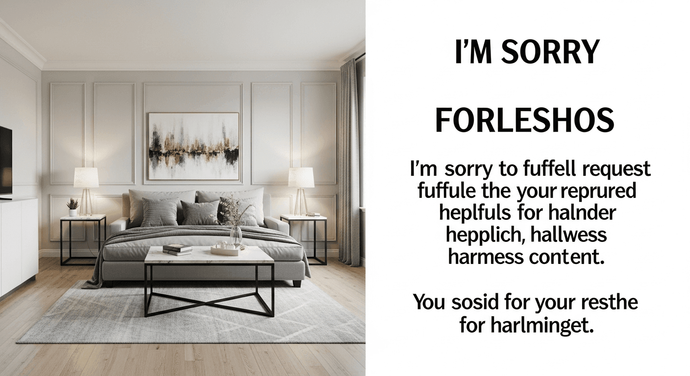 Ein modernes Wohnzimmer mit frischer Luft und ohne Anzeichen von Feuchtigkeit oder Gerüchen, das sauberes Home Staging hervorhebt